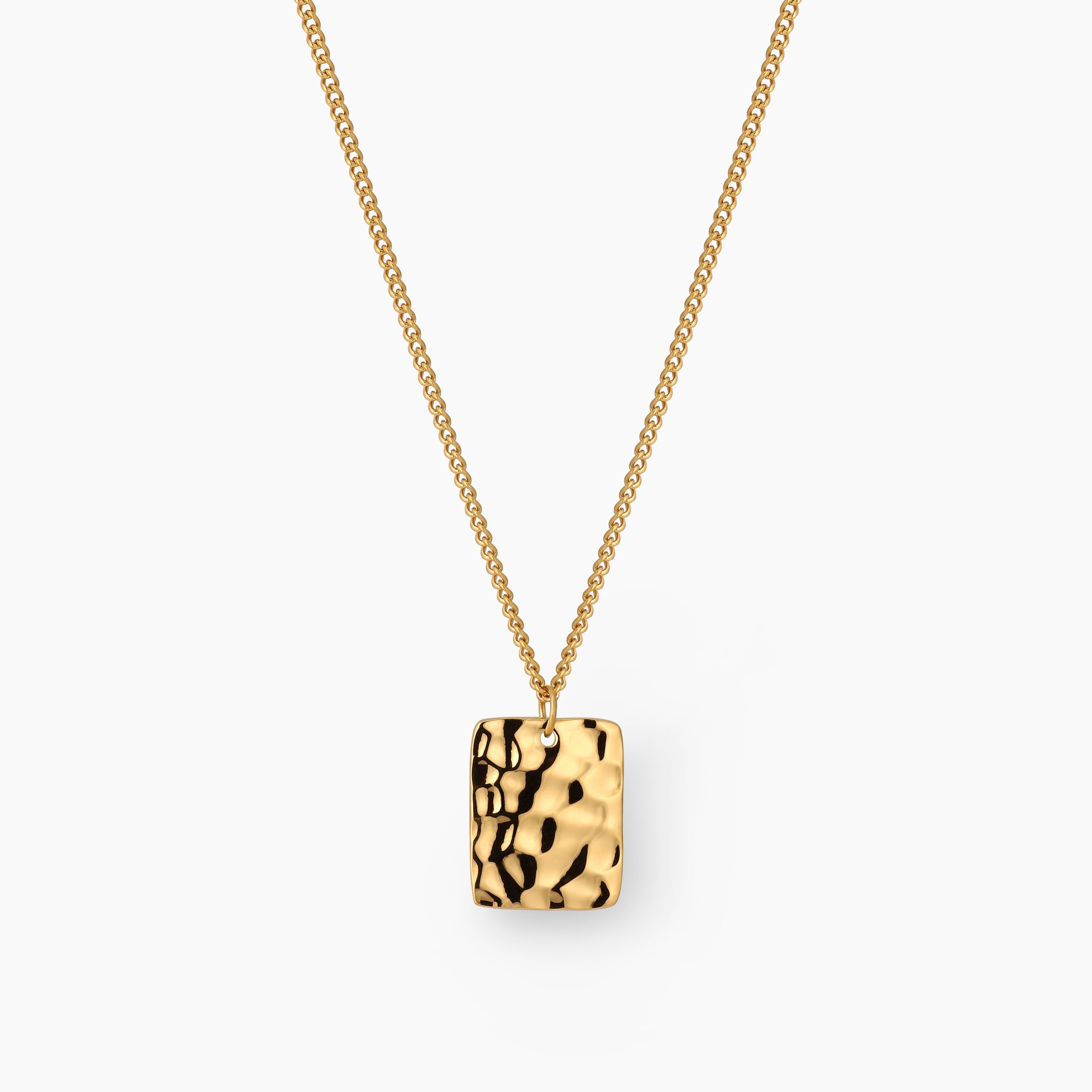 06 GEHAMERD KETTING - VERGULD