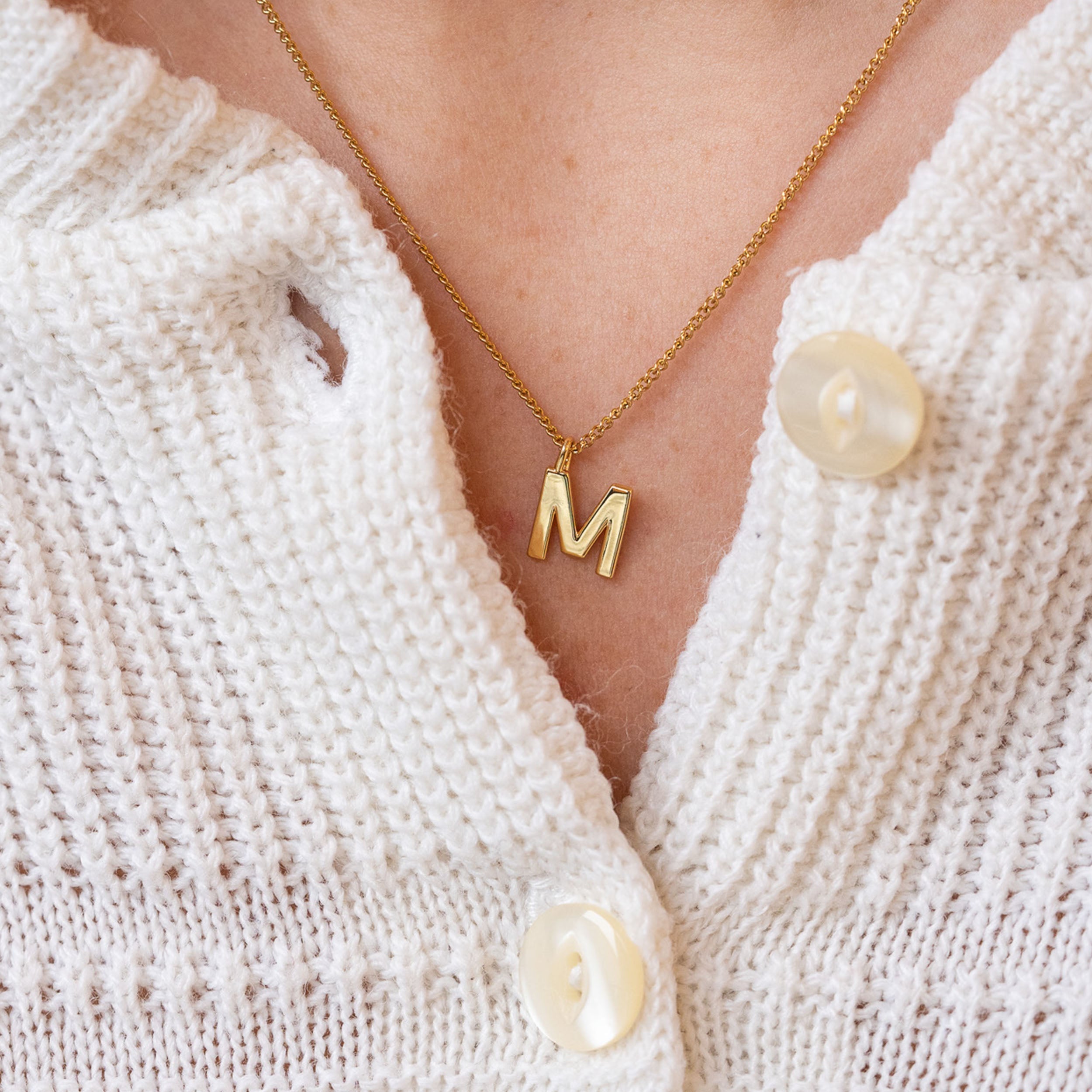 LETTER KETTING - VERGULD