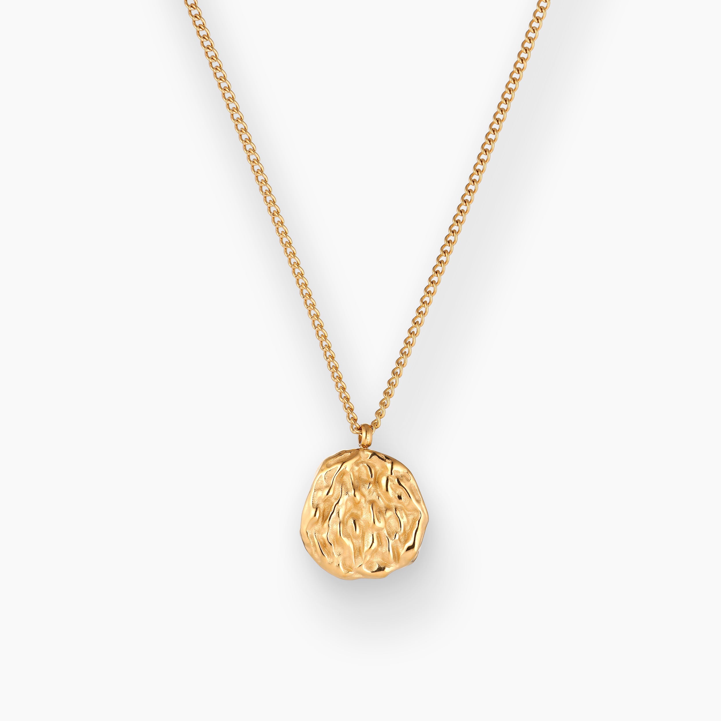 WAVY RONDE KETTING - VERGULD
