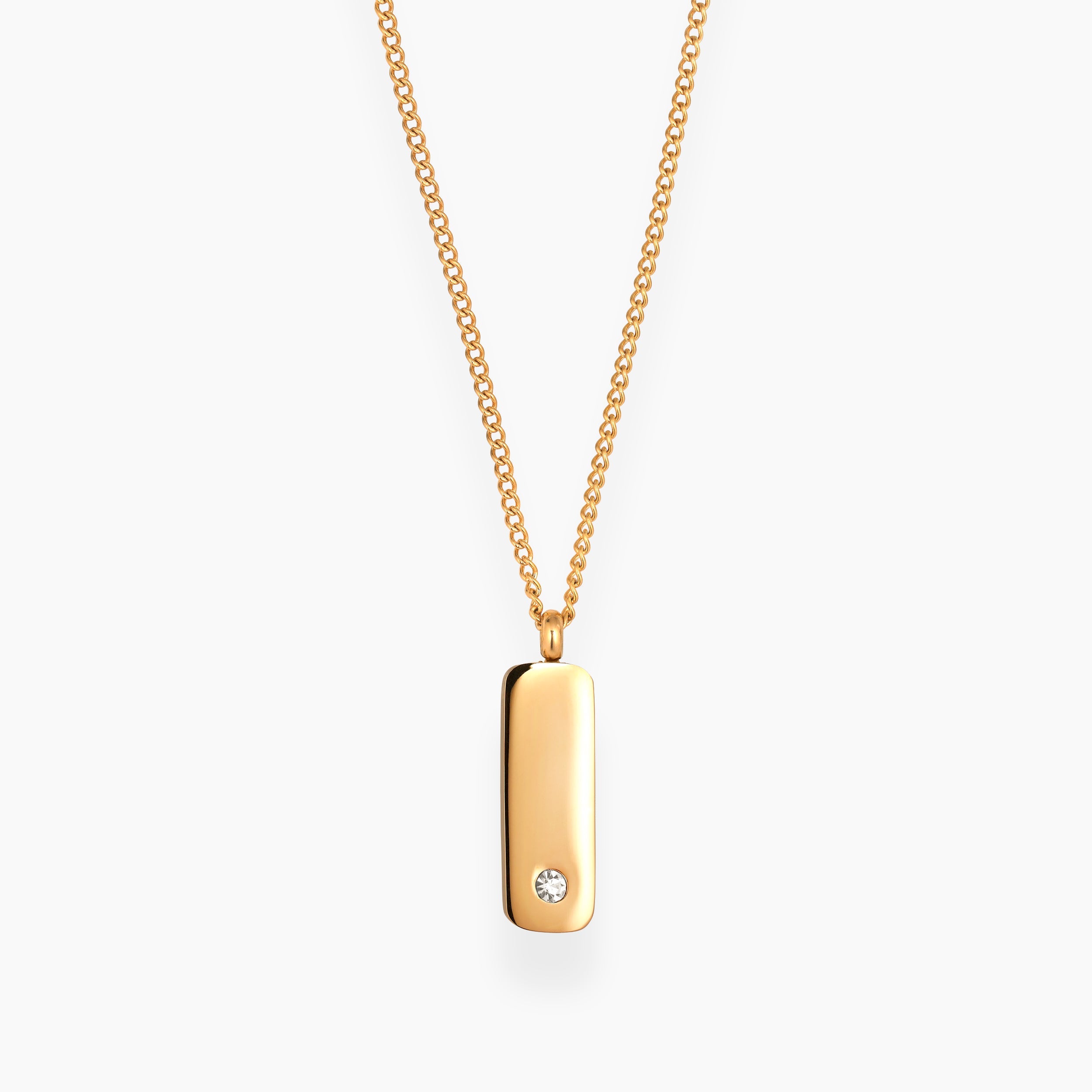 ZIRCON KETTING 03 - VERGULD