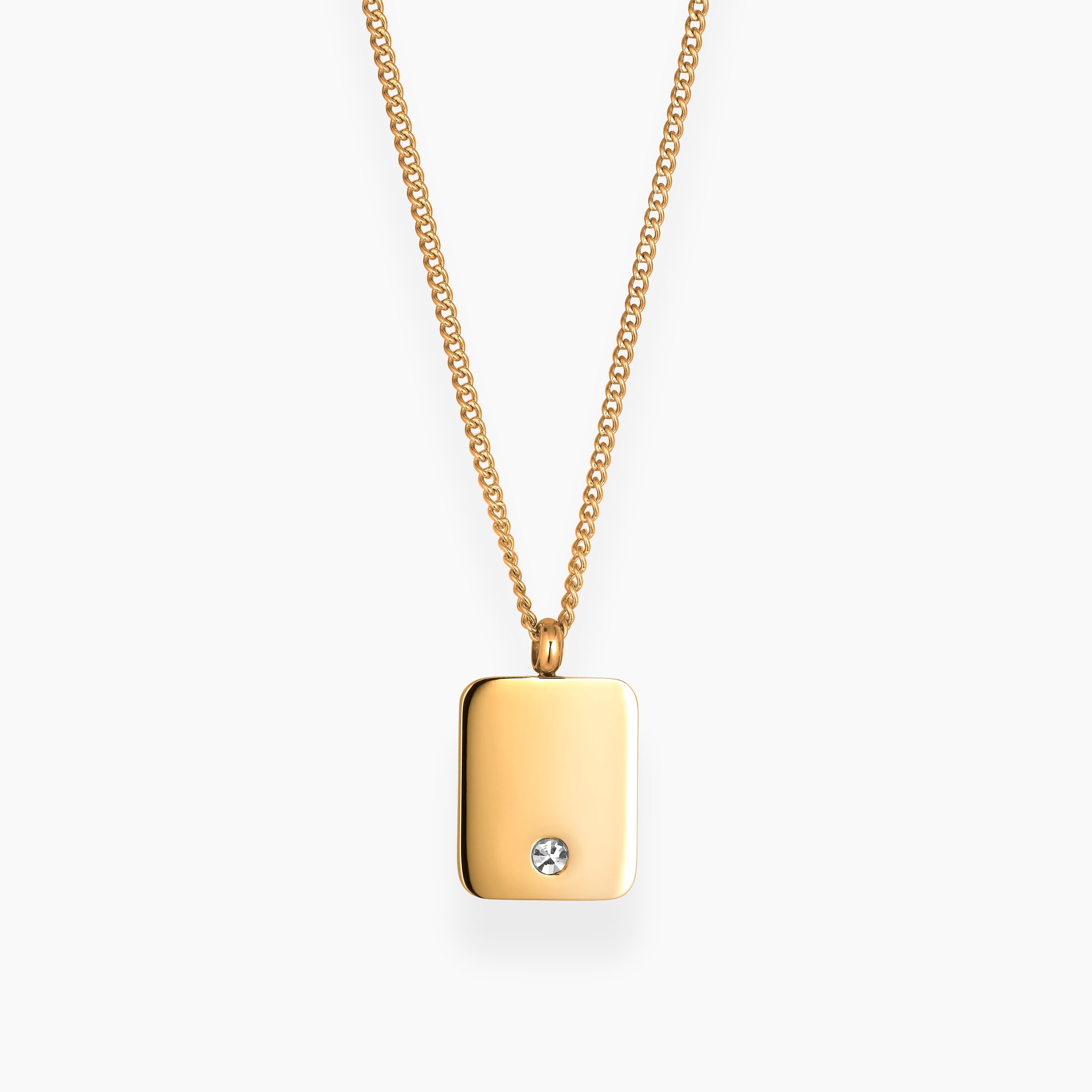 ZIRCON KETTING 01 - VERGULD
