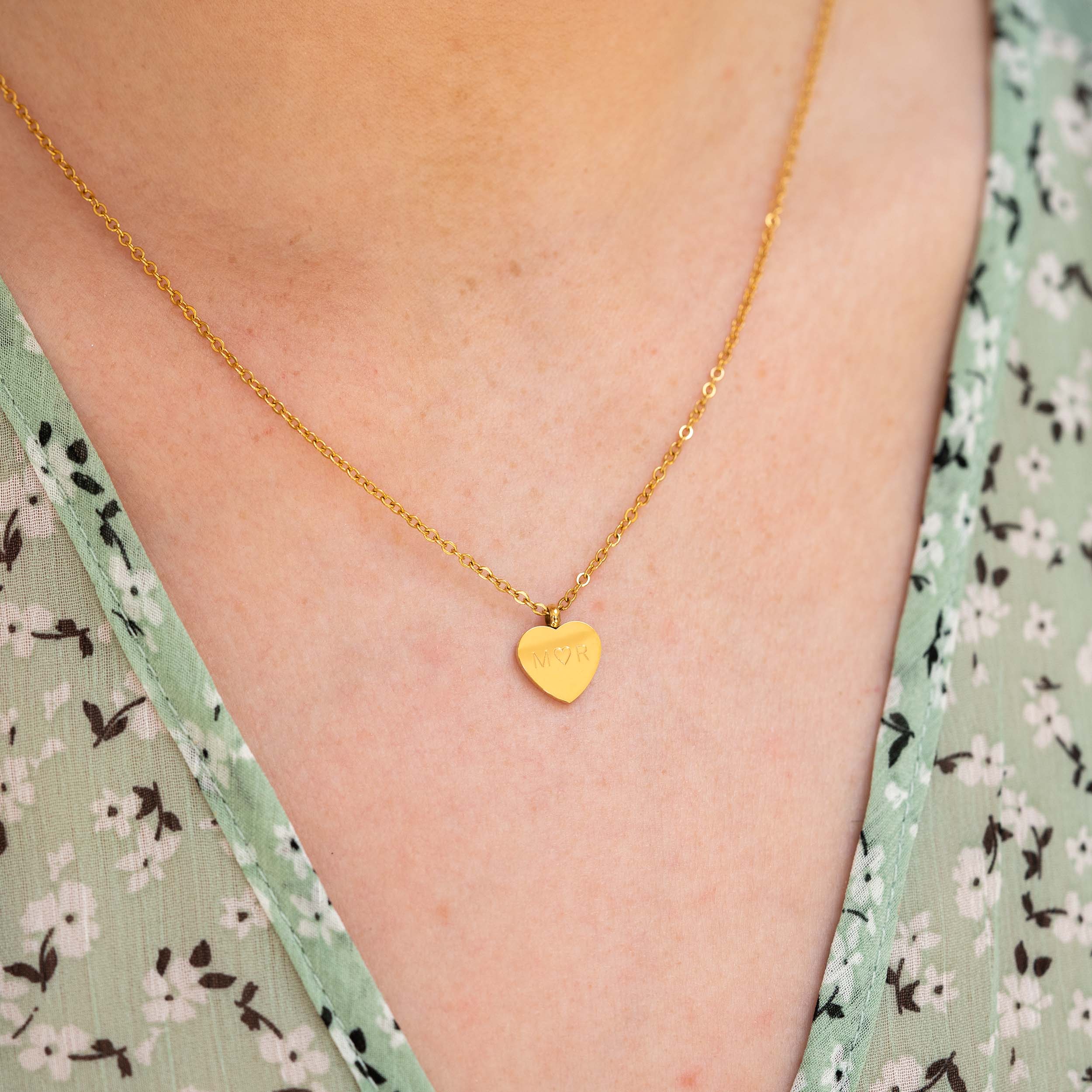 MINI HARTENKETTING - VERGULD