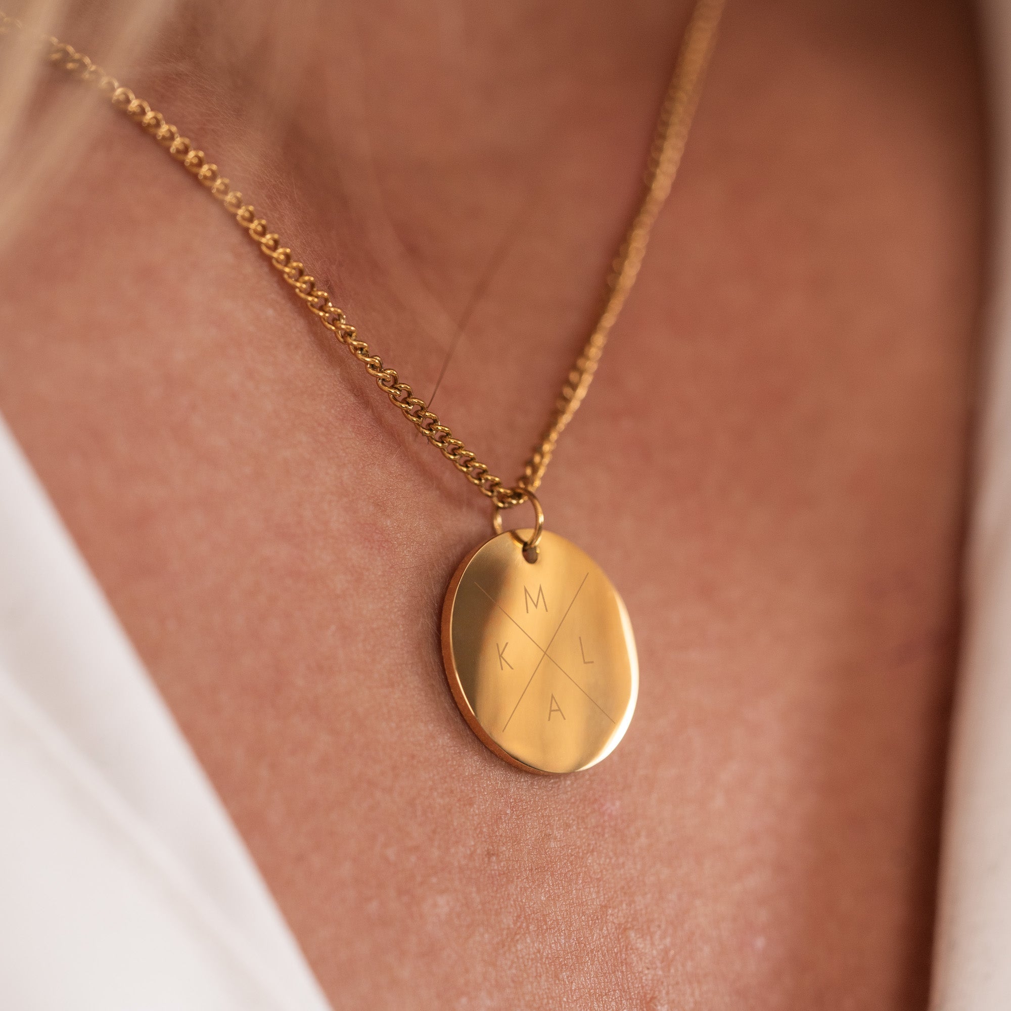 KRUIS KETTING - VERGULD