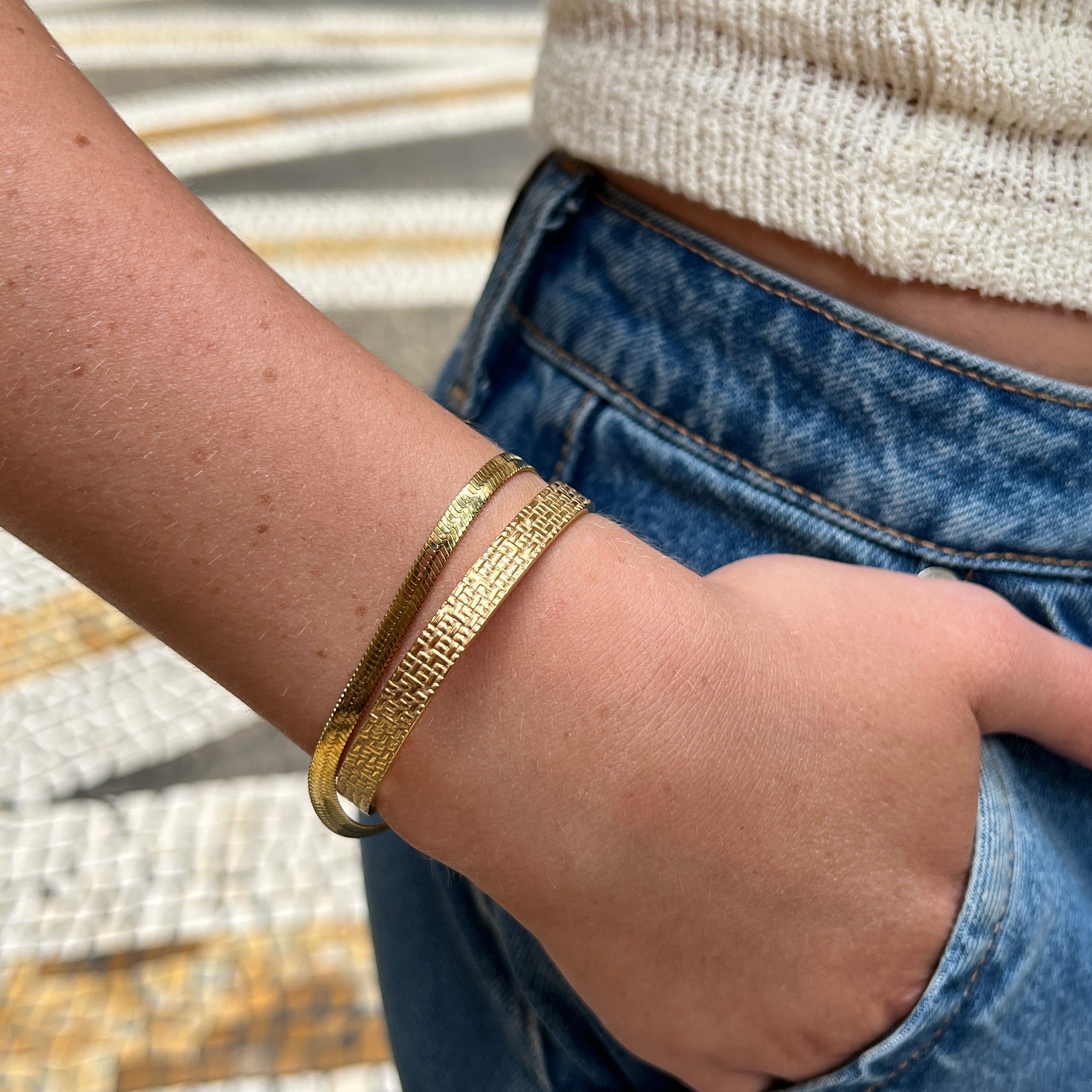 VIMINI ARMBAND - VERGULD