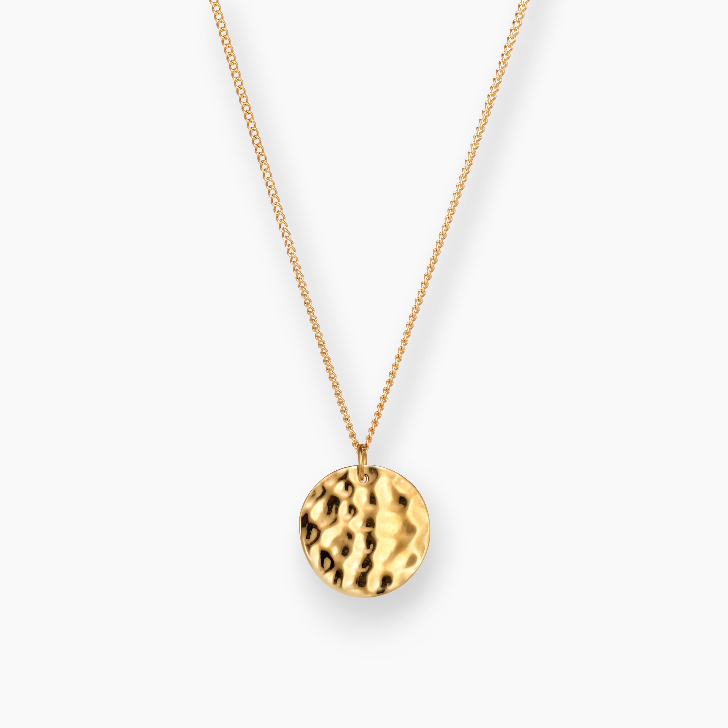 02 GEHAMERDE KETTING - VERGULD