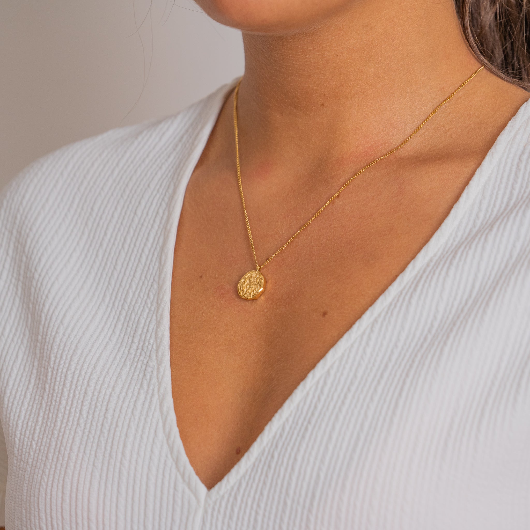 WAVY RONDE KETTING - VERGULD