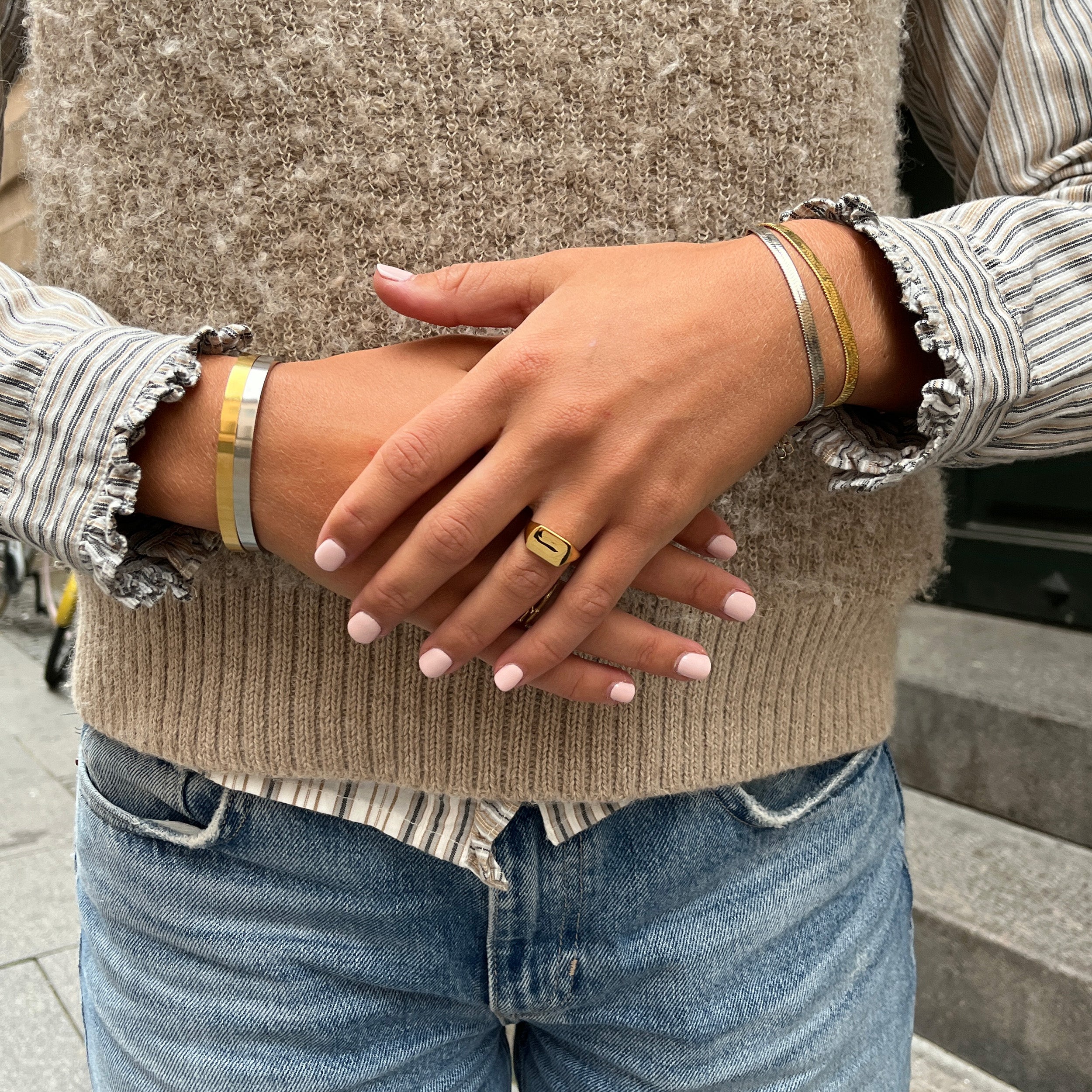 SNAKE ARMBAND 4MM - VERGULD