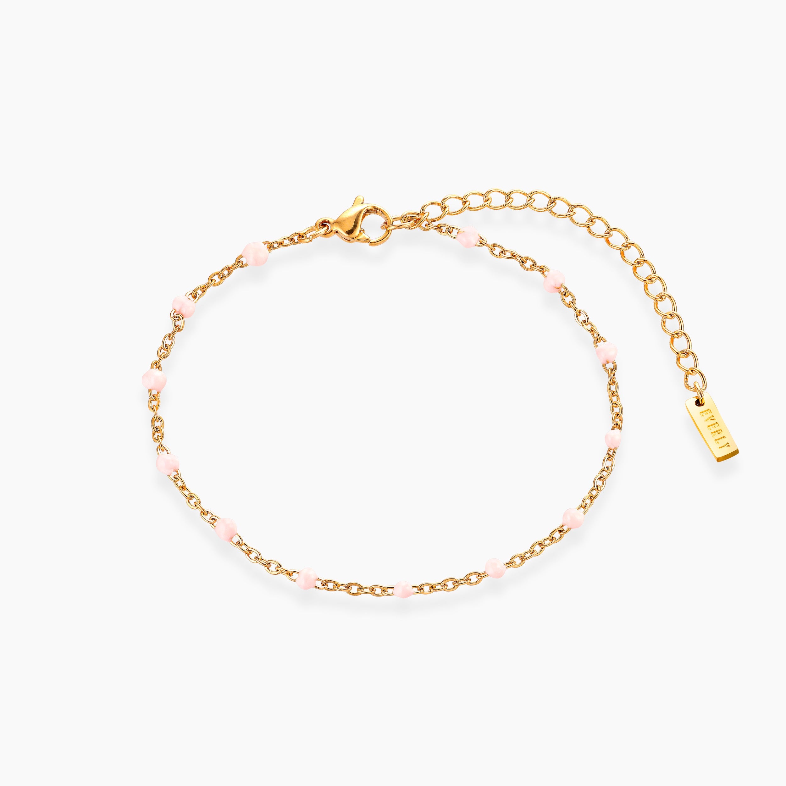 COLORE ARMBAND MET LICHTROZE EMAILLE