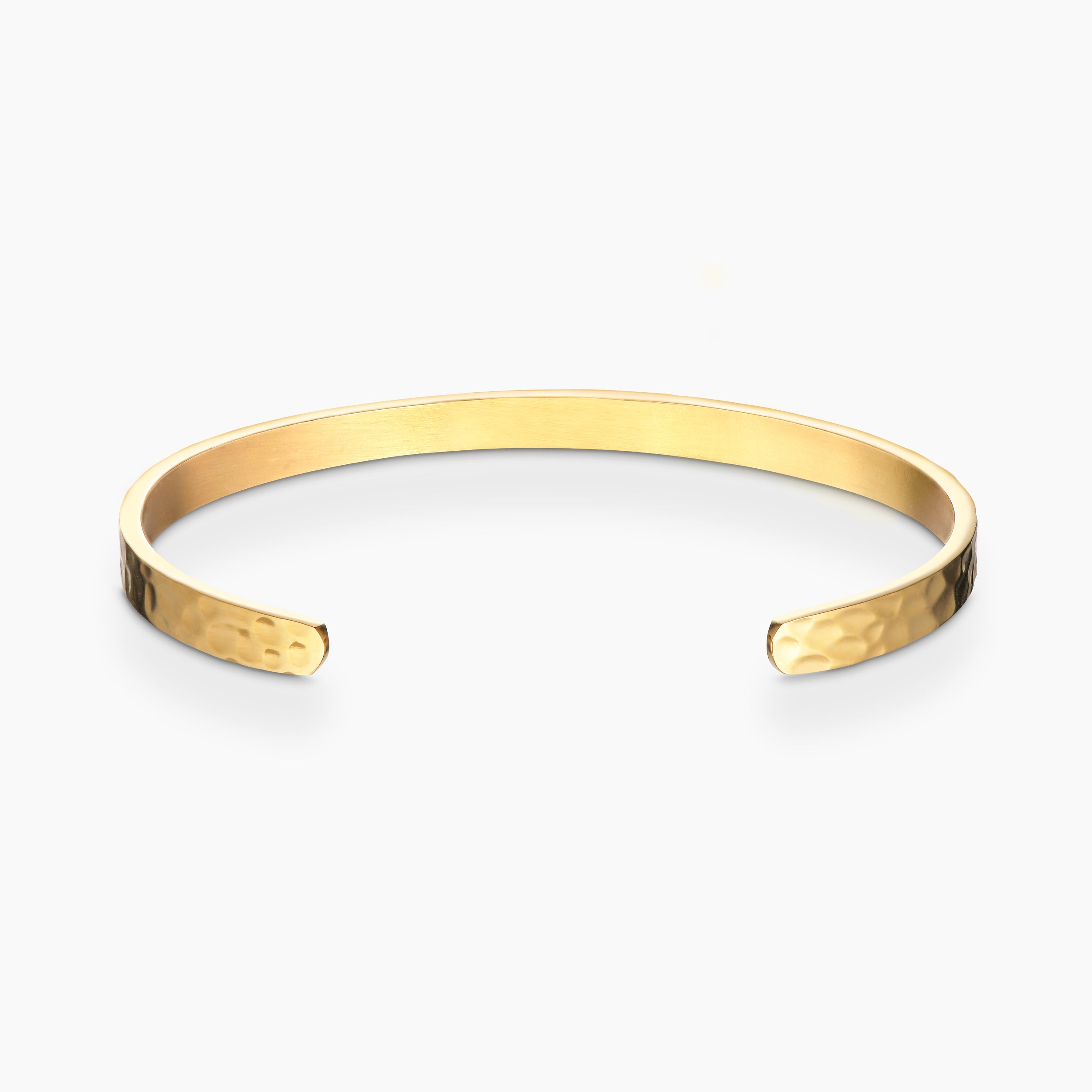 GEHAMERD ARMBAND - VERGULD