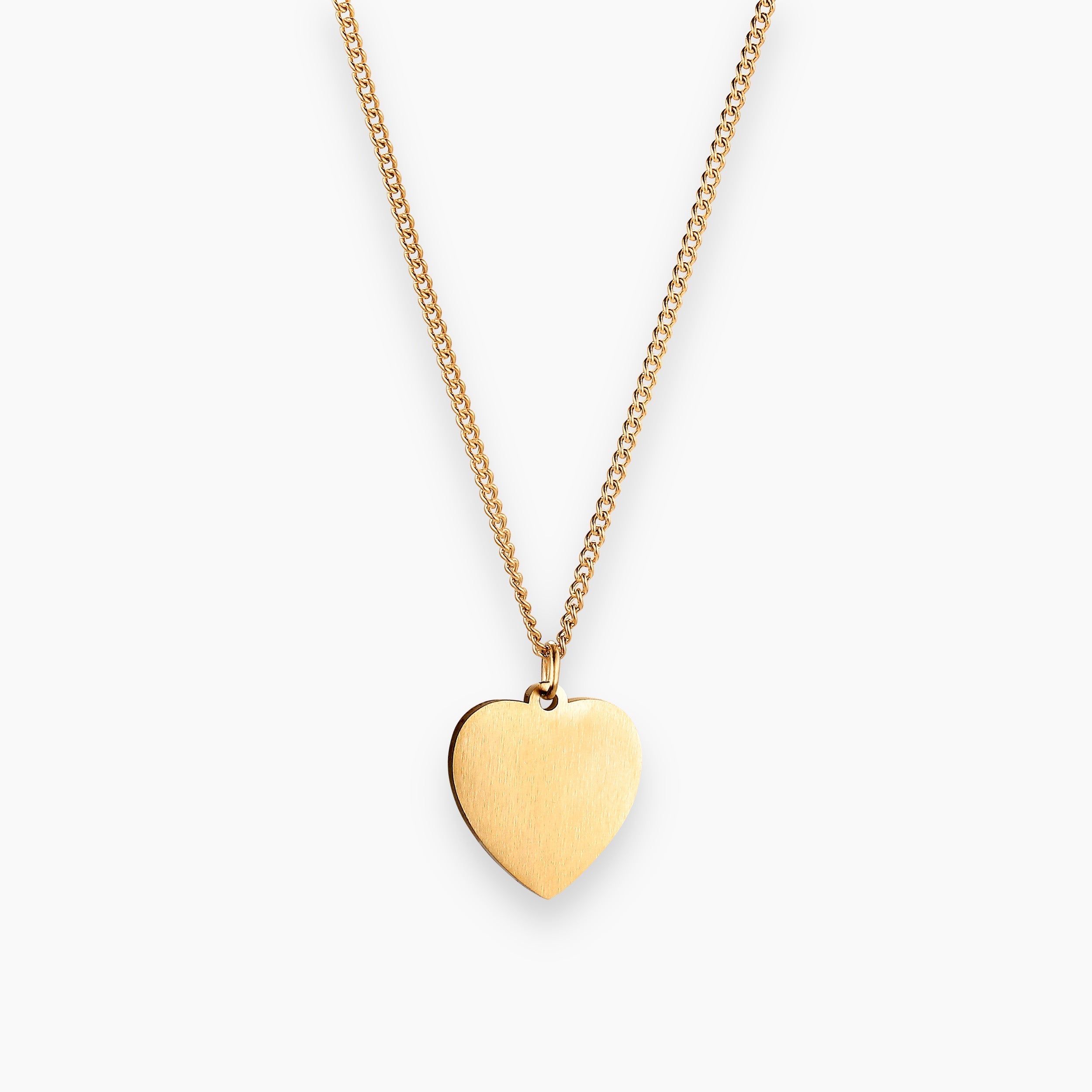 GEHAMERDE HARTENKETTING - VERGULD