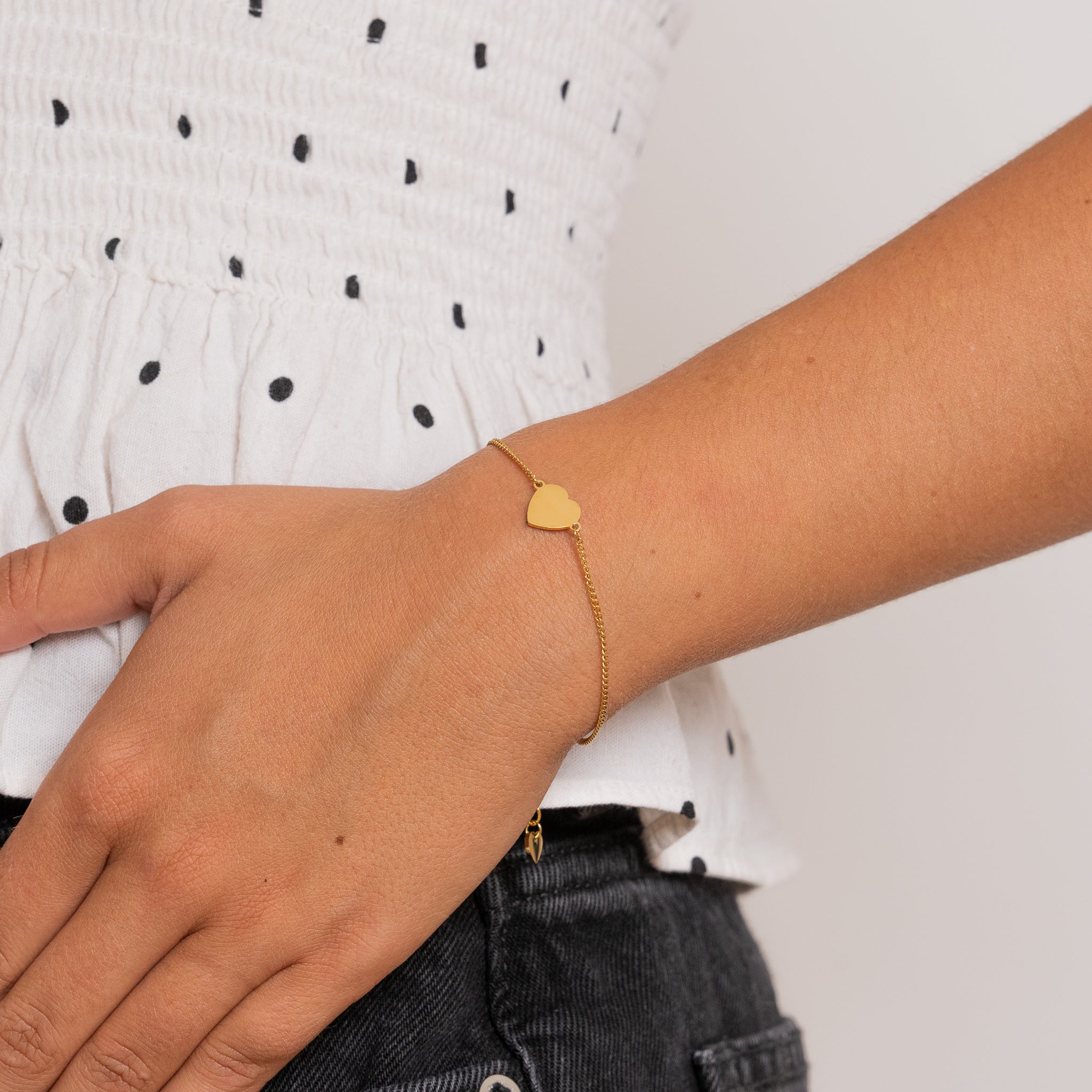 HARTENARMBAND - VERGULD