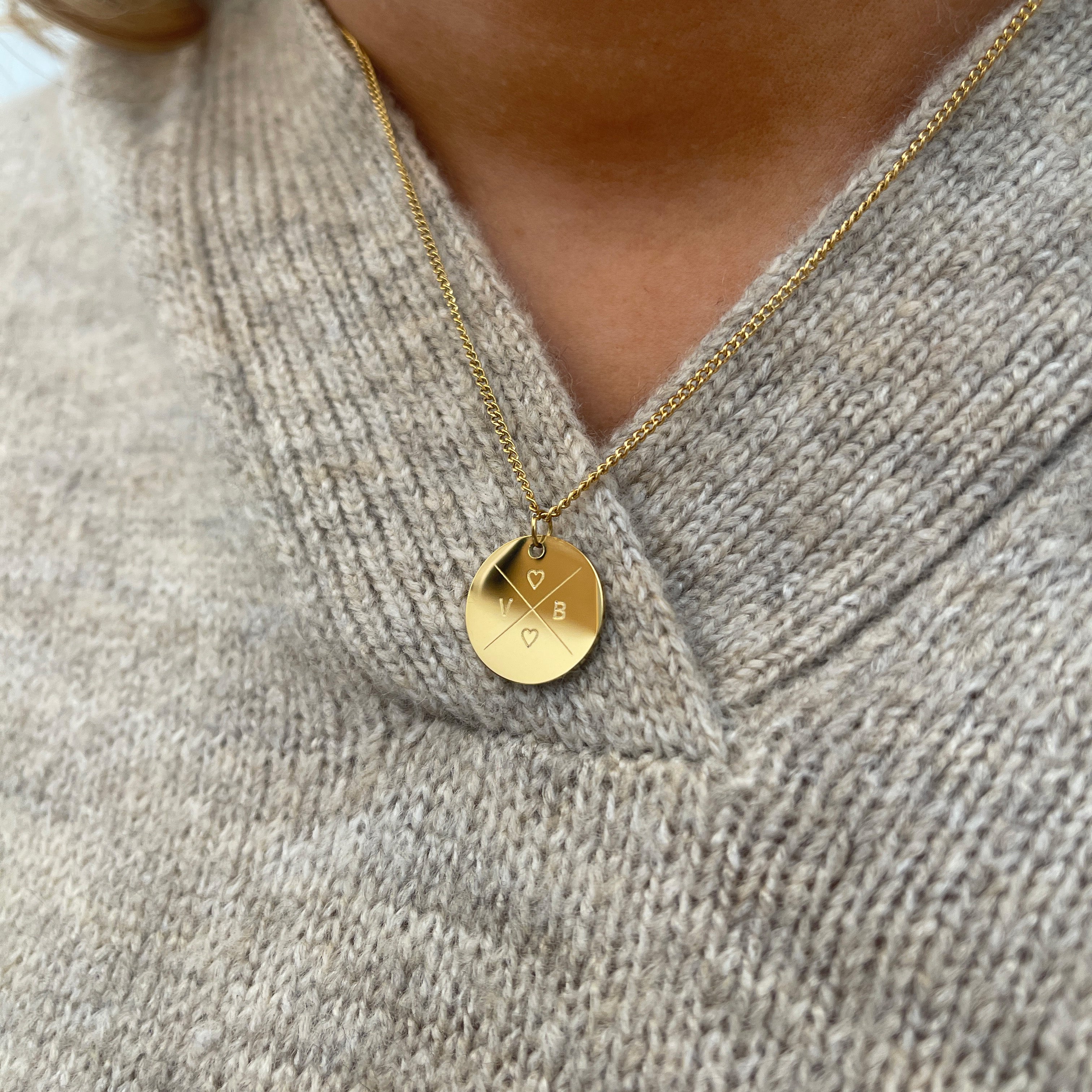 KRUIS KETTING - VERGULD