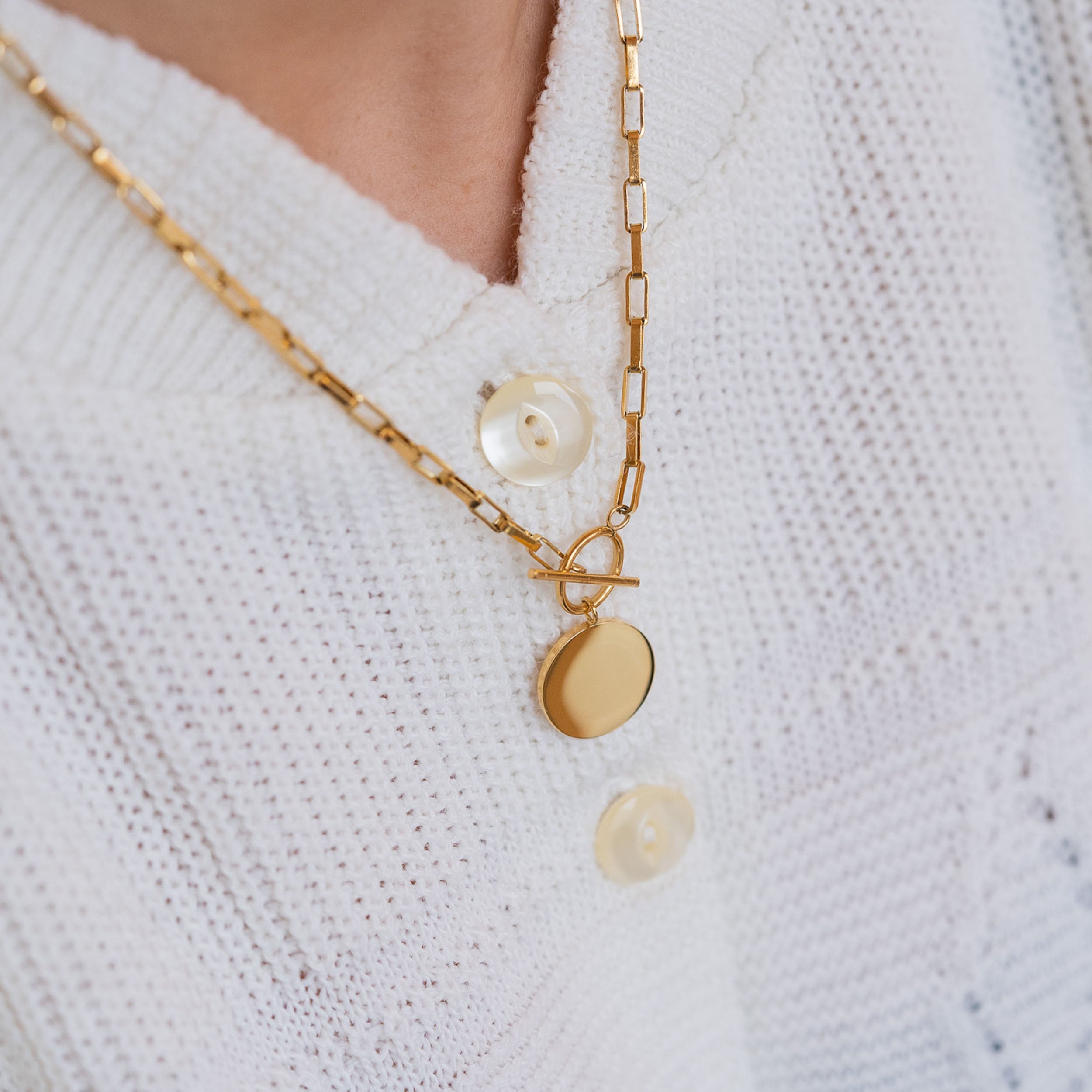 T-LOCK KETTING - VERGULD