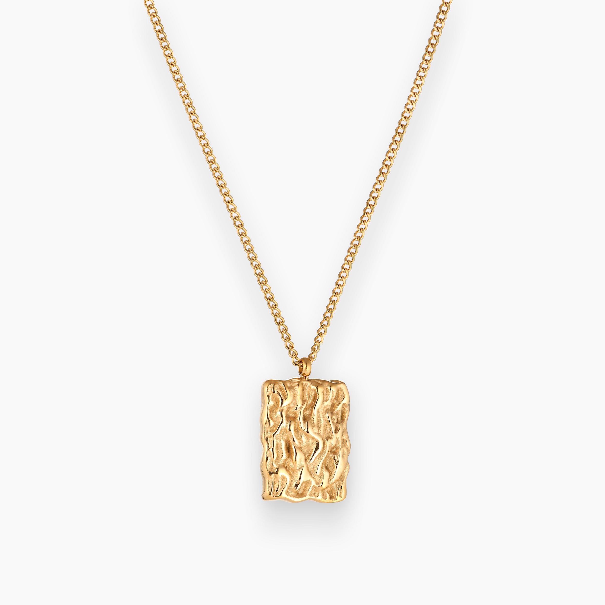 WAVY GROOT KETTING - VERGULD