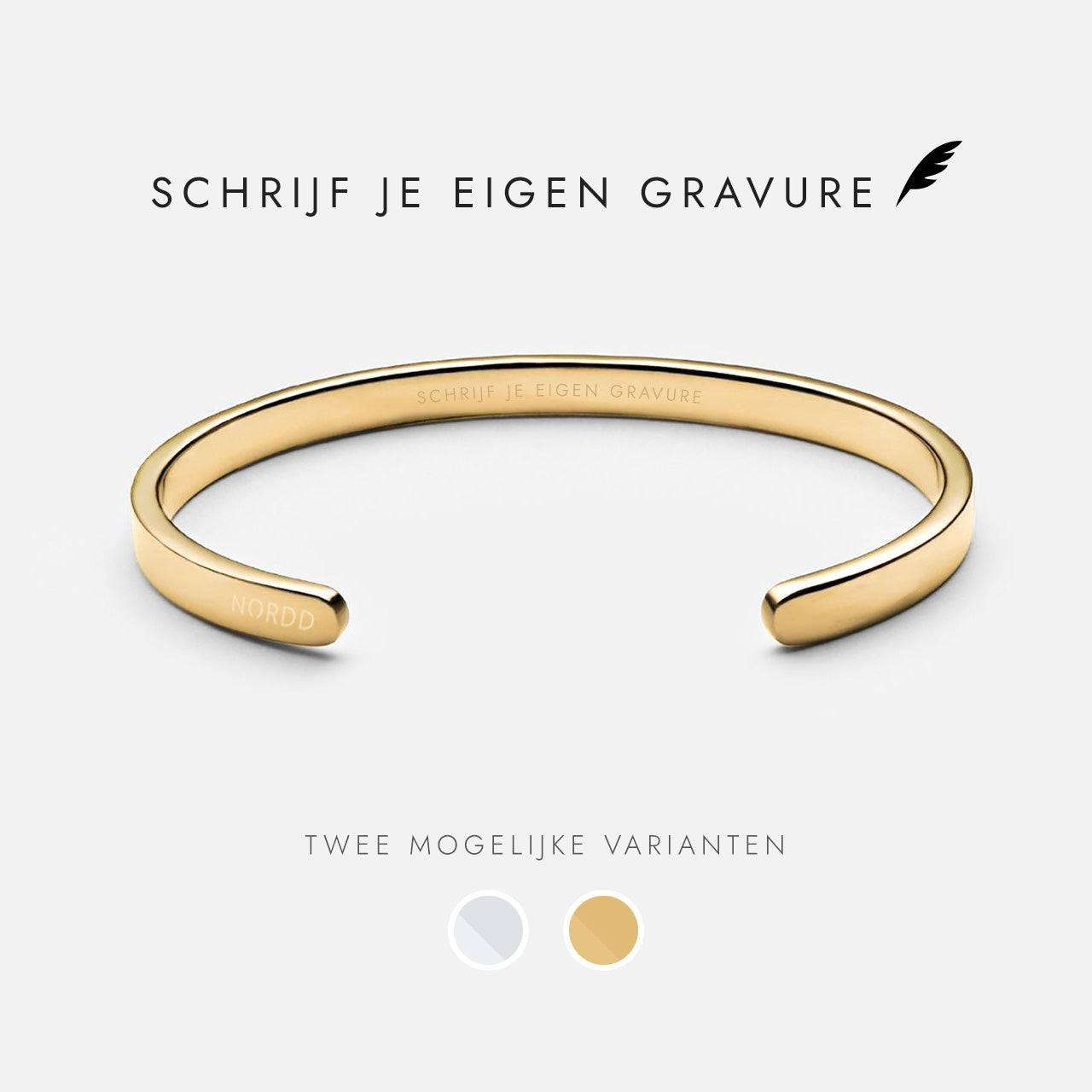 SCHRIJF JE EIGEN GRAVURE (GOUD)