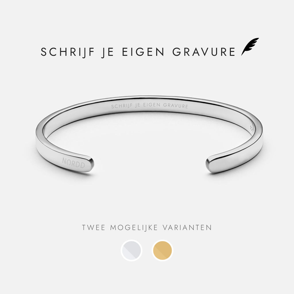 SCHRIJF JE EIGEN GRAVURE (ZILVER)